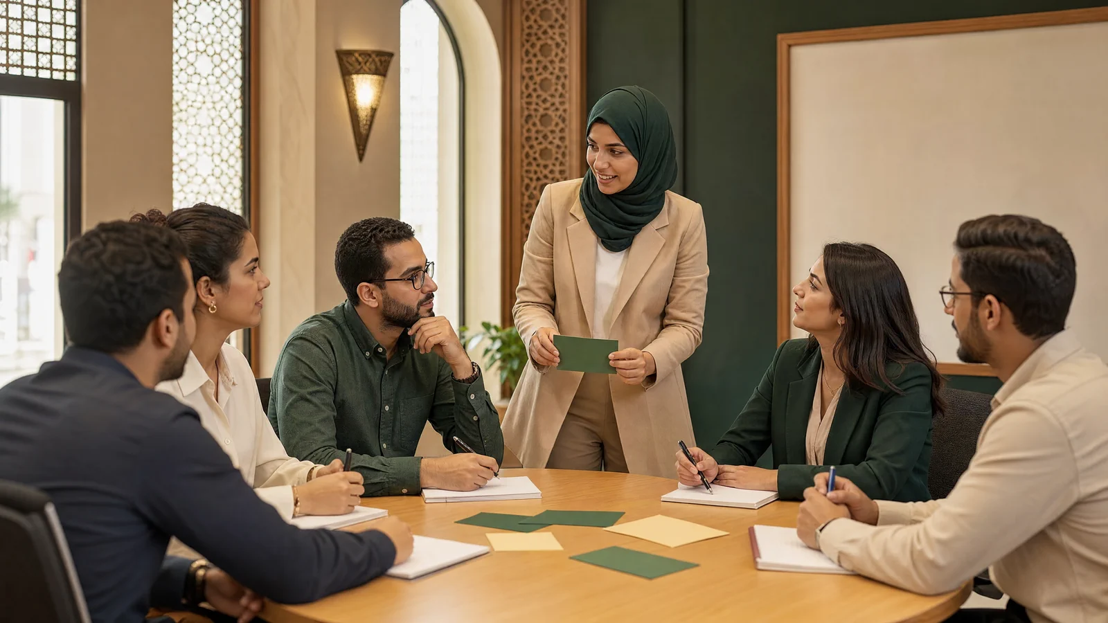 Équipe marocaine participant à un atelier de développement des soft skills